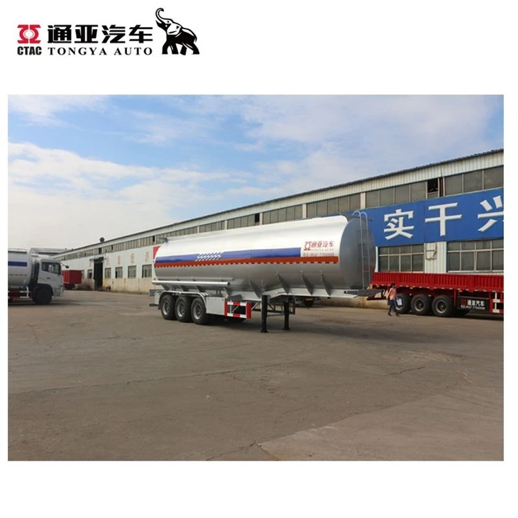 Trailer tàu chở nhiên liệu xăng bằng thép không gỉ 50000L Tri Axle