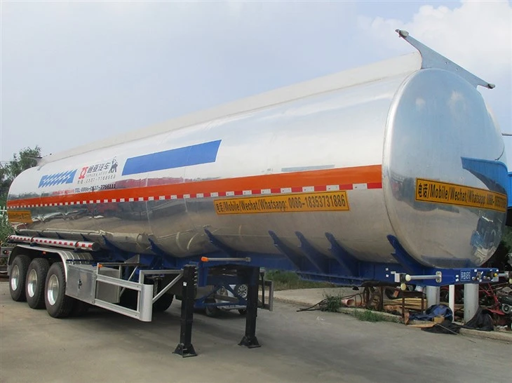 Nhà sản xuất Trailer tàu chở nhiên liệu nhôm 50000 lít Trung Quốc