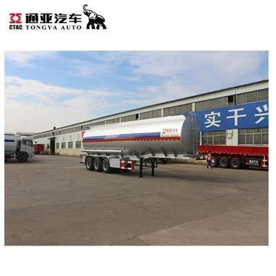 Trailer tàu chở nhiên liệu xăng bằng thép không gỉ 50000L Tri Axle