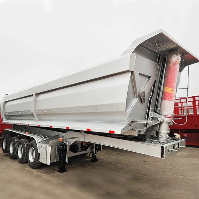 Nhà máy Trung Quốc TONGYA Thương hiệu U Shape Hyva Xi lanh Dump Trailer Cần bán