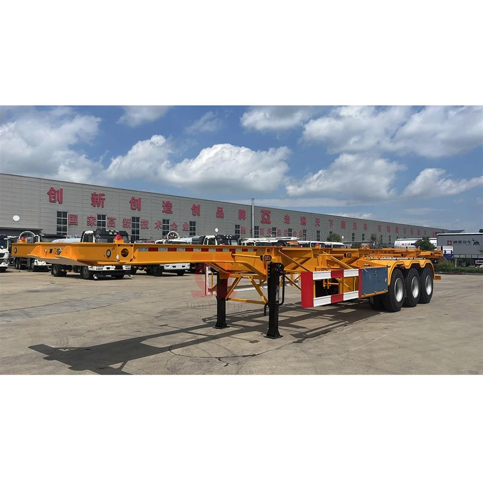 Trailer bộ xương container có khóa xoắn