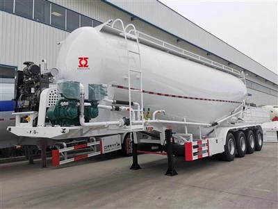 4 Axle 50M3 Trailer Bán Tanker Xi măng số lượng lớn