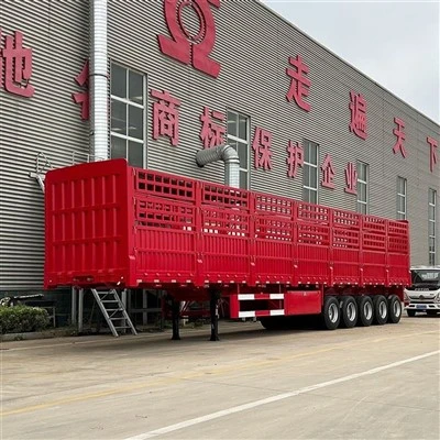 Trailer bán hàng rào 5 trục
