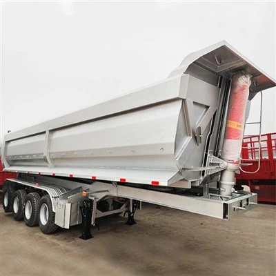 Nhà máy Trung Quốc TONGYA Thương hiệu U Shape Hyva Xi lanh Dump Trailer Cần bán
