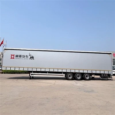 TONGYA 3 trục 40 Tấn Van Xe tải Rèm bên mở Bán rơ moóc