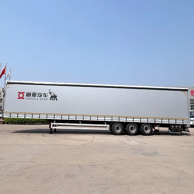 TONGYA 3 trục 40 Tấn Van Xe tải Rèm bên mở Bán rơ moóc