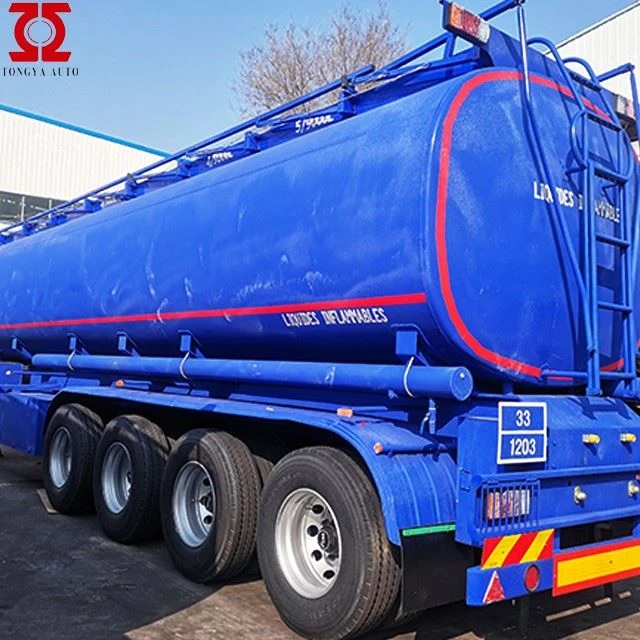 TONGYA Hot Sale 4 Axle Oil Liquid Fuel Tanker Trailers Tank Semi Trailer
